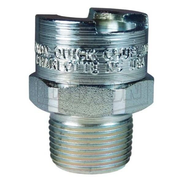 Dix-Lock N Series Bowes Interchange Male Quick Disconnect Coupler, 3/4-14 Nominal, 500 psi Pressure
